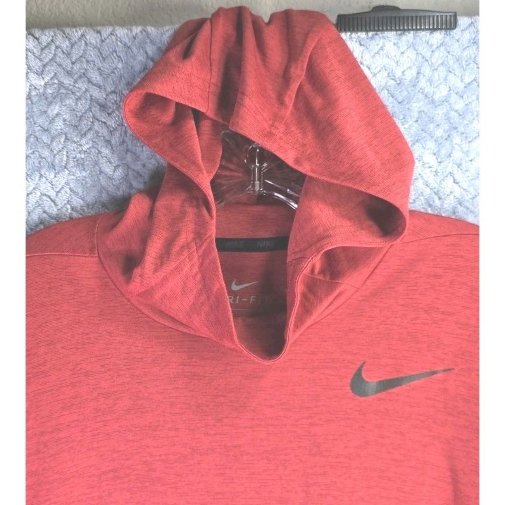 NIKE DRI-FIT Hoodie Mens Size Large Pullover Swoosh Superlight Running Workout - Picture 2 of 8